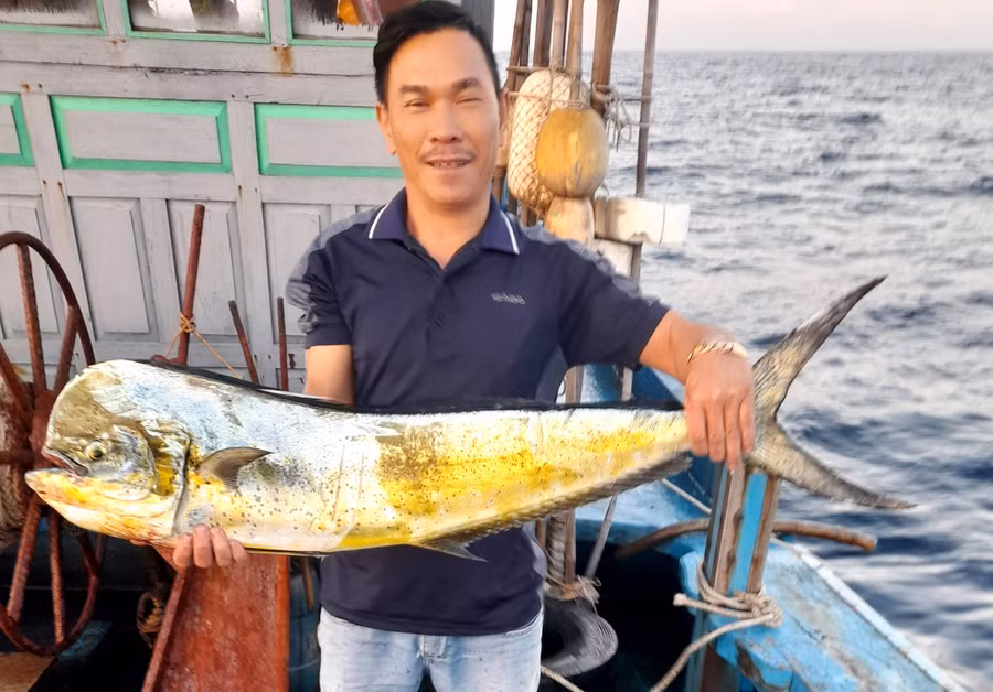  Ngư dân Nguyễn Phương Bình đã nhiều năm kiên cường trụ vững ngư trường Hoàng Sa - ẢNH: P.B