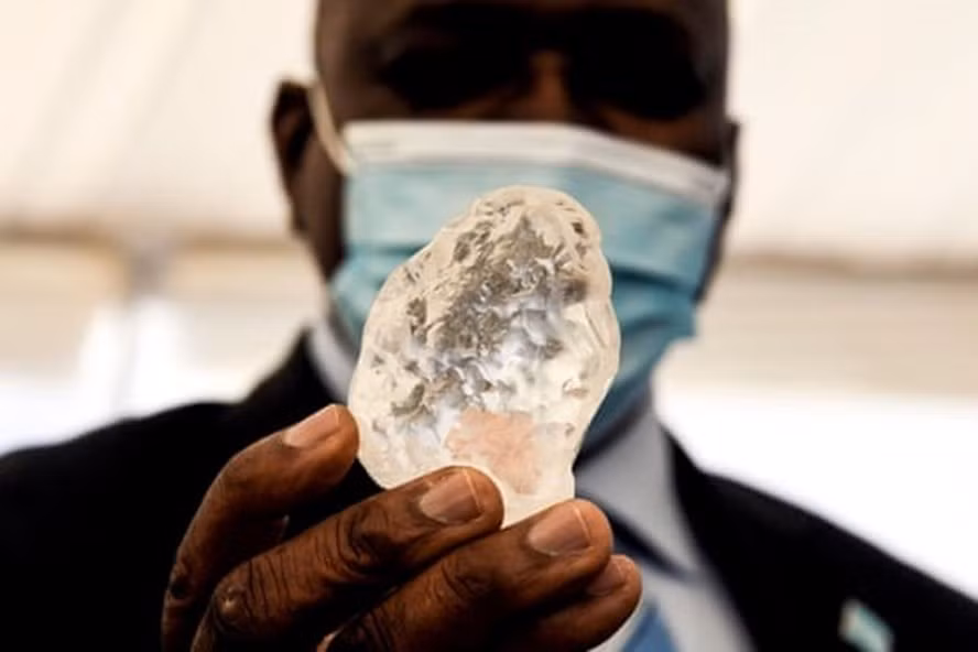  Viên kim cương to thứ 3 thế giới ở Botswana. Ảnh: AFP