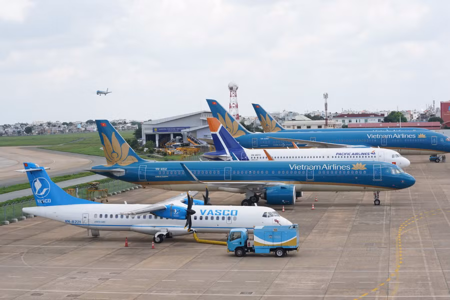 Sân bay Nội Bài đang được nghiên cứu mở rộng. (Ảnh: VNA)