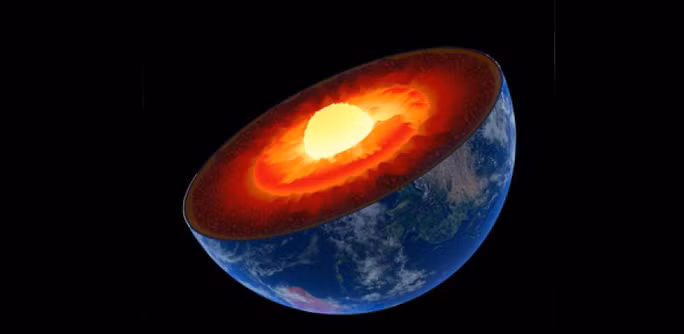  Bên trong Trái Đất gồm nhiều lớp với quá trình vận động phức tạp - Ảnh: NASA