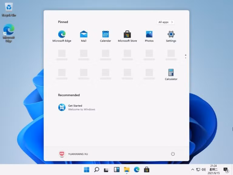 Giao diện màn hình ngăn kéo ứng dụng được cho là trên Windows 11 - Ảnh chụp màn hình Baidu Giao diện màn hình ngăn kéo ứng dụng được cho là trên Windows 11 - Ảnh chụp màn hình Baidu