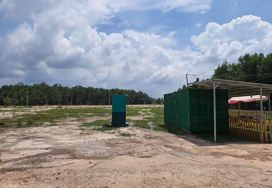 'Dự án ma' khu dân cư sinh thái Phú Mỹ Eco Garden tại xã Châu Pha- Ảnh: Nguyễn Long