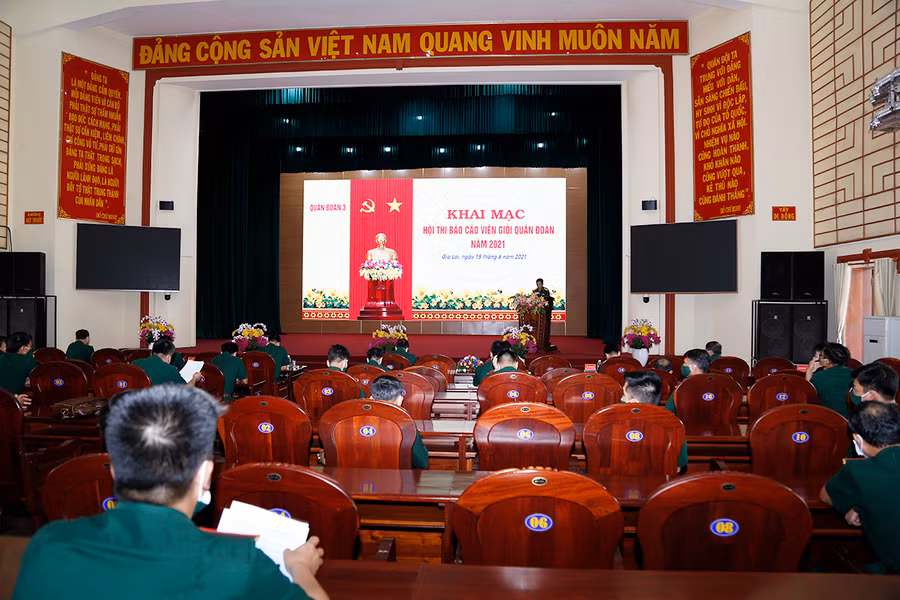  Quang cảnh Khai mạc hội thi. Ảnh: Vĩnh Hoàng