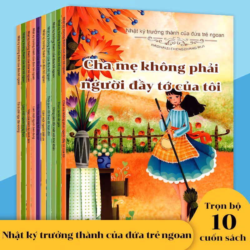 Bộ sách “Nhật ký trưởng thành của đứa trẻ ngoan”. Ảnh Internet Bộ sách “Nhật ký trưởng thành của đứa trẻ ngoan”. Ảnh: Internet