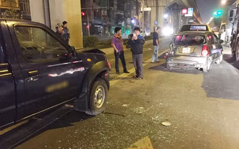 Hiện trường vụ tai nạn.