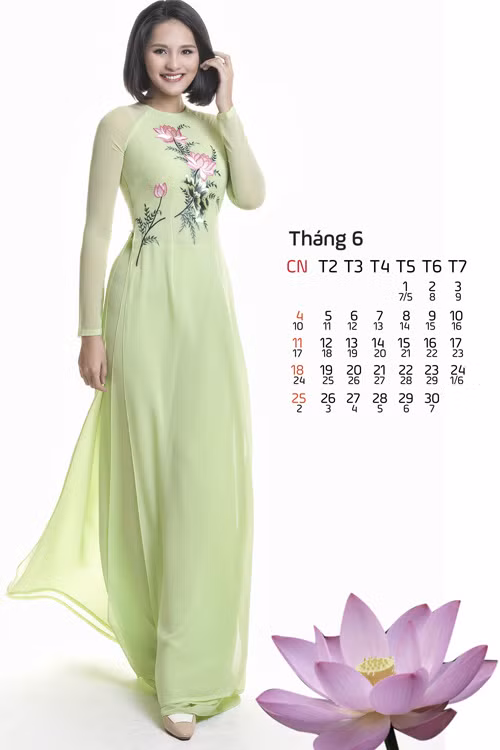Hoa hậu đẹp nhất châu Á 2009 - Hương Giang - trong sắc hồng của hoa sen.