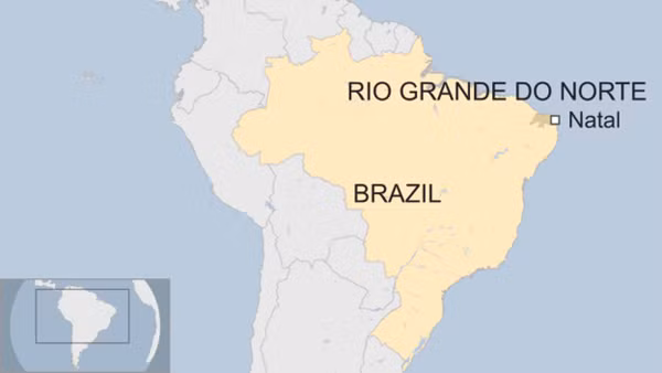 Nhà tù Alcacuz nằm ở bang Rio Grande do Norte, Bắc Brazil