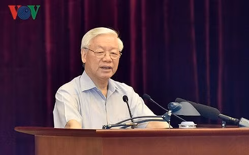  Tổng Bí thư Nguyễn Phú Trọng phát biểu chỉ đạo tại Hội nghị toàn quốc về công tác phòng, chống tham nhũng.
