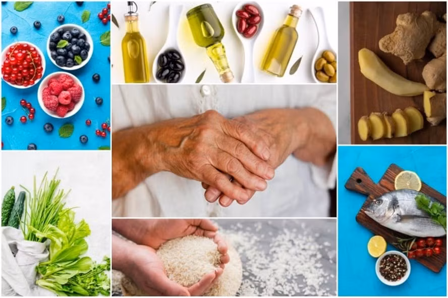 Thực phẩm tốt cho người bị viêm khớp. Ảnh minh họa.