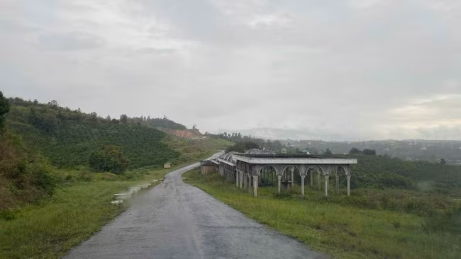 Hiện trạng dự án Khu Đô thị Thương mại, Du lịch, Nghỉ dưỡng Sinh Thái Đại Ninh tại huyện Đức Trọng, tỉnh Lâm Đồng. Ảnh: CTV