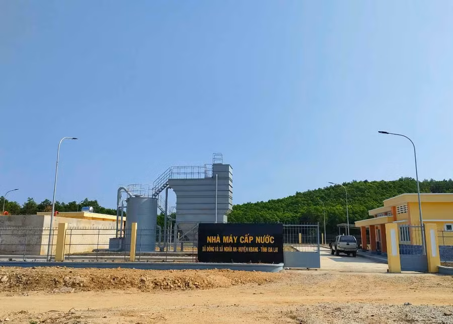 Nhà máy cấp nước sinh hoạt xã Đông và Nghĩa An