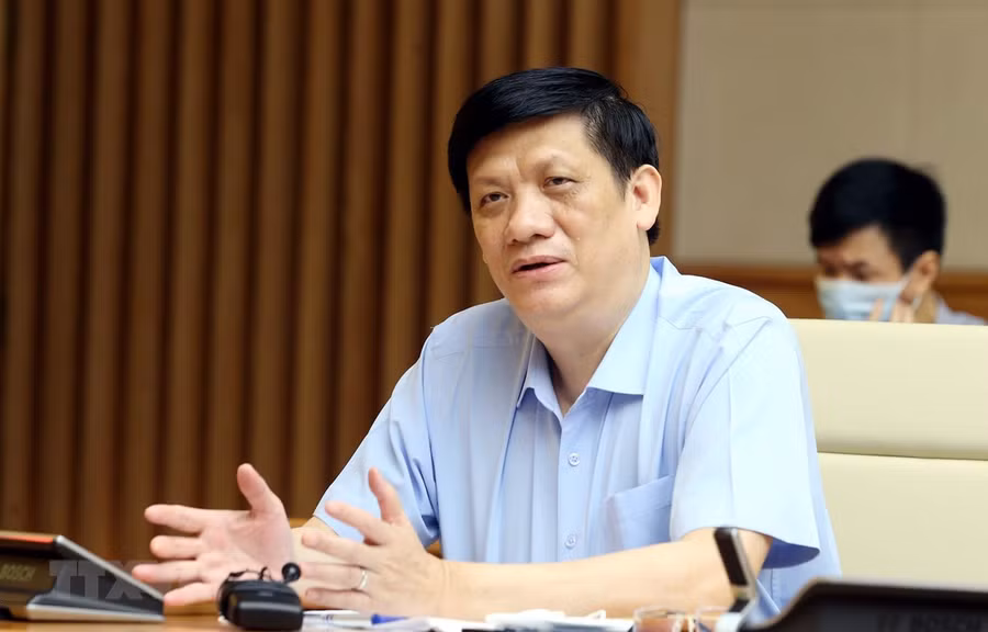 Bộ trưởng Bộ Y tế Nguyễn Thanh Long. (Ảnh: Phạm Kiên/TTXVN)