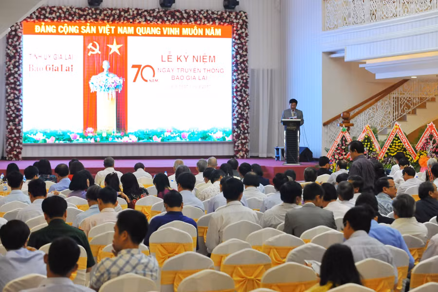 Quang cảnh buổi lễ. Ảnh: N.G