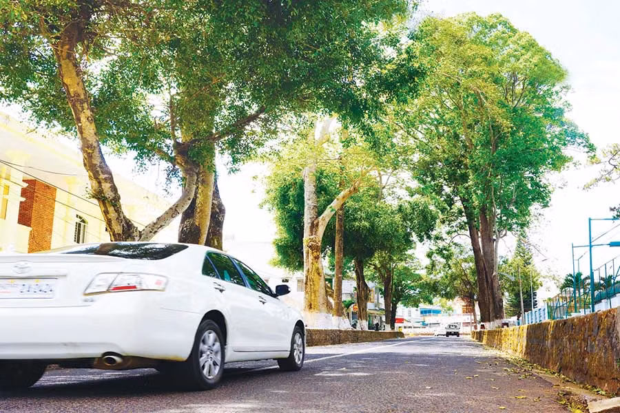 Con dốc trên đường Nguyễn Du (TP. Pleiku). Ảnh: Hùng Hoa Lư