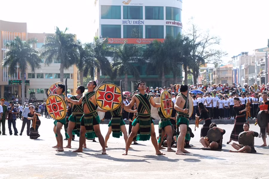 Chủ đề chính của lễ hội là “Cà phê – Sức sống đại ngàn từ mạch nguồn văn hóa”. Ảnh Văn Ngọc