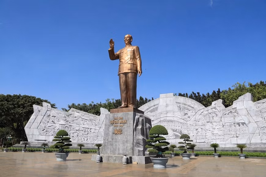 Quảng trường Đại Đoàn Kết - công trình được mệnh danh là trái tim Pleiku. (Ảnh: Thành Đạt/TTXVN)