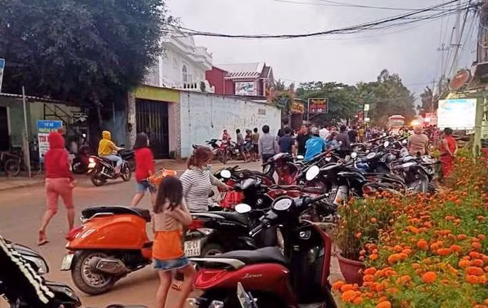 Quán karaoke nơi xảy ra vụ việc. Ảnh cắt từ clip