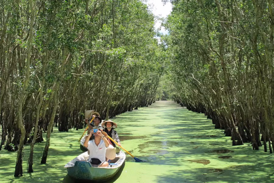 Du lịch rừng tràm Trà Sư. Ảnh: K.N.B