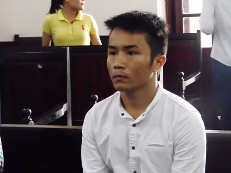 Bị cáo Khoa tại phiên tòa sơ thẩm
