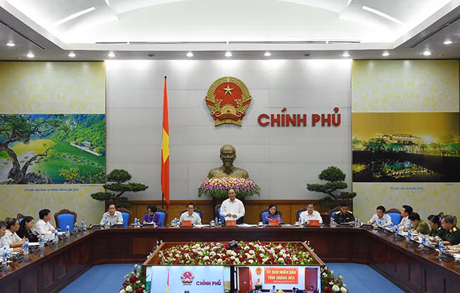 Toàn cảnh Hội nghị trực tuyến.