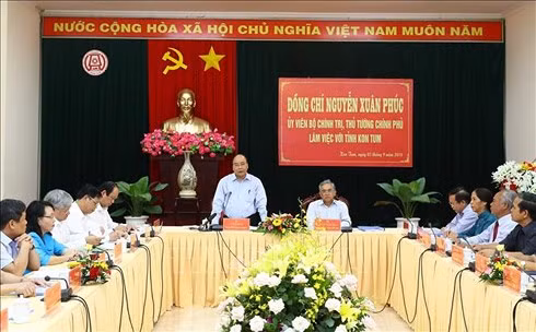 Quang cảnh buổi làm việc. Ảnh: Thống Nhất/TTXVN