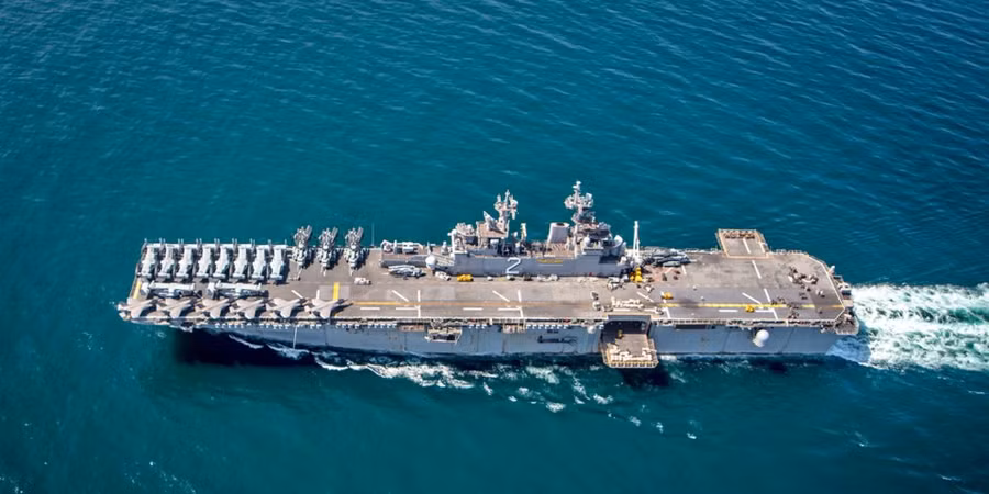 Tàu sân bay USS Essex. Ảnh: US Navy