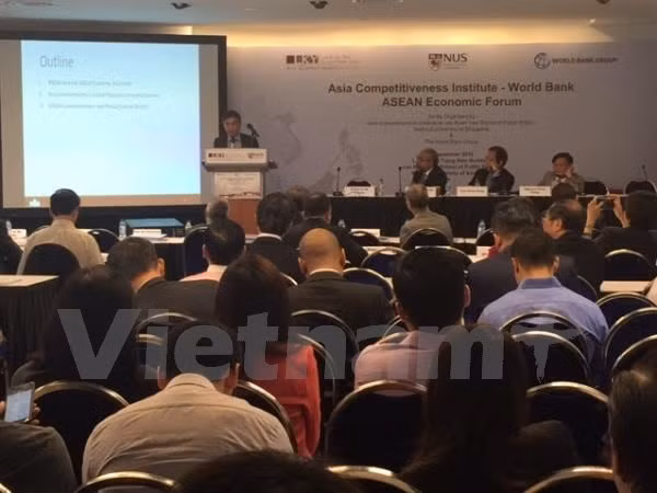  Hội thảo công bố Năng lực cạnh tranh 10 nước ASEAN tại Trường Chính sách công Lý Quang Diệu, Singapore.