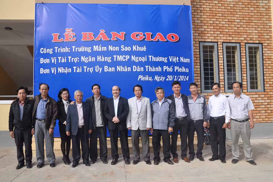 Lễ bàn giao công trình Trường Mầm non Sao Khuê (TP. Pleiku).