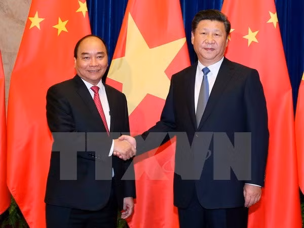  Thủ tướng Nguyễn Xuân Phúc hội kiến với Tổng Bí thư, Chủ tịch nước Trung Quốc Tập Cận Bình.