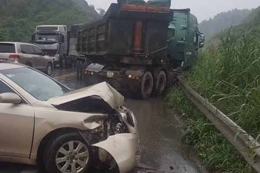 Một vụ tai nạn giao thông. Ảnh GT