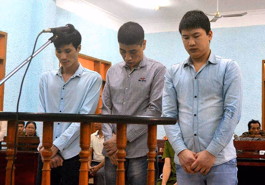 Các bị cáo tại phiên tòa năm 2014. Ảnh: Văn Ngọc