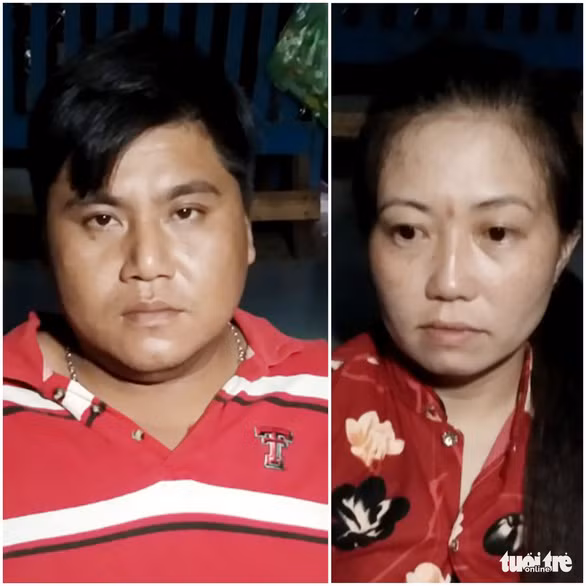Vợ chồng Trung và Oanh đã bị tạm giữ hình sự để tiếp tục điều tra làm rõ - Ản: TIẾN VŨ Vợ chồng Trung và Oanh đã bị tạm giữ hình sự để tiếp tục điều tra làm rõ - Ản: TIẾN VŨ