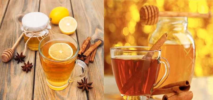 Trà quế mật ong giúp làm ấm cơ thể trong những ngày đông lạnh giá. Đồ họa: Kim Nhung