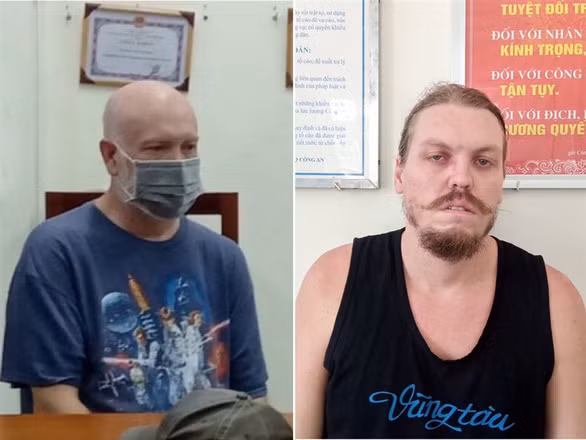 Wade Astle (trái) và Hammmett Andrew (phải) - Ảnh: Bộ Công an