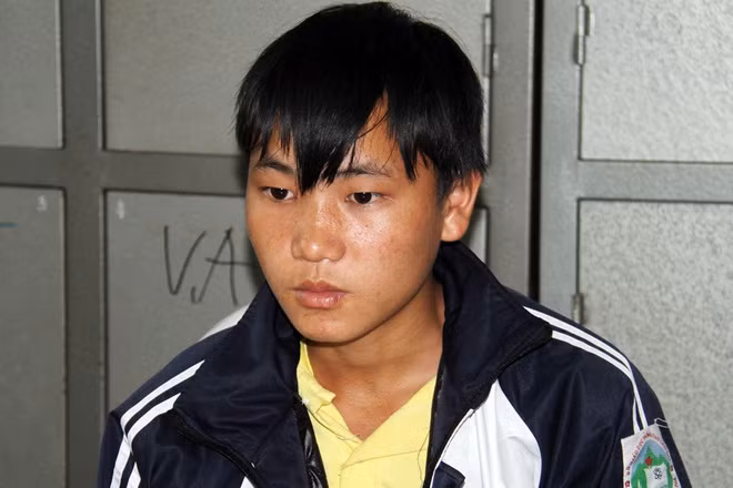 Nghi phạm 15 tuổi bị cáo buộc giết người. Ảnh: Công an Lào Cai.