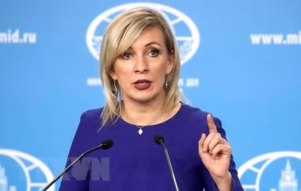 Người phát ngôn Bộ Ngoại giao Nga Maria Zakharova. (Ảnh: AFP/TTXVN) Người phát ngôn Bộ Ngoại giao Nga Maria Zakharova. (Ảnh: AFP/TTXVN)