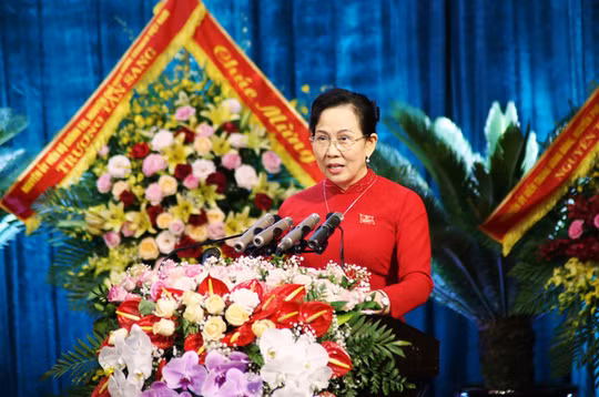 Bà Lê Thị Thủy tái đắc cử Bí thư Tỉnh ủy Hà Nam - Ảnh: Tuấn Minh