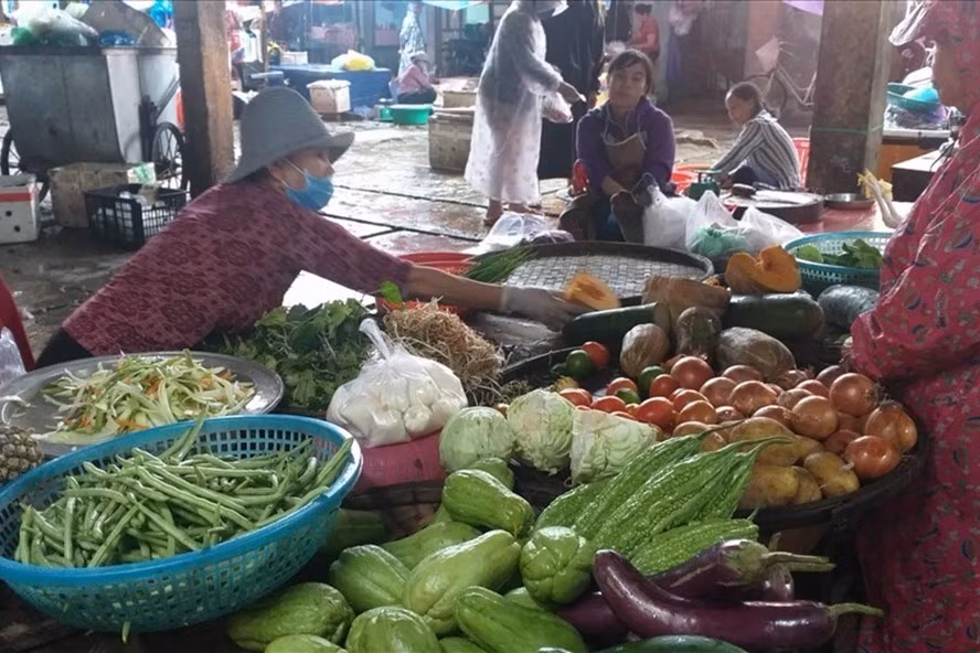Giá rau xanh tại Đà Nẵng tăng mạnh. Ảnh: Thuỳ Trang