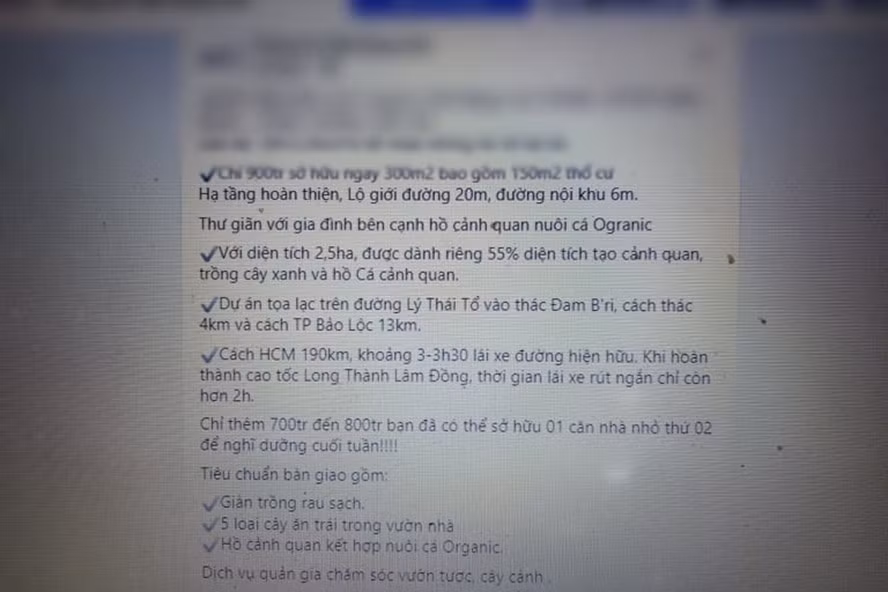 Thông tin giới thiệu, quảng cáo về khu vực gọi là 