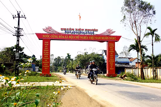 Đường đến huyện Tiên Phước Đường đến huyện Tiên Phước