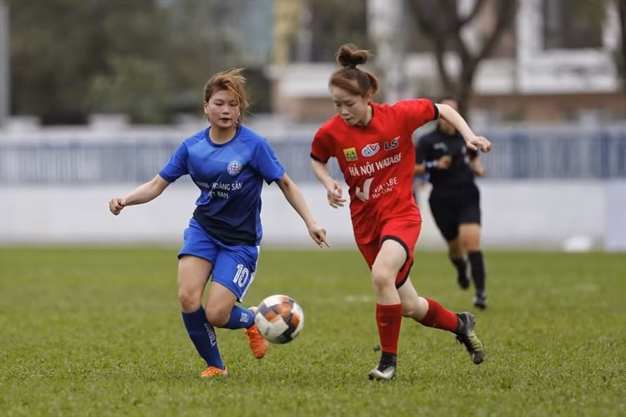 U19 Hà Nội Watabe có chiến thắng thuyết phục trước U19 Than khoáng sản Việt Nam. Ảnh: Minh Hoàng
