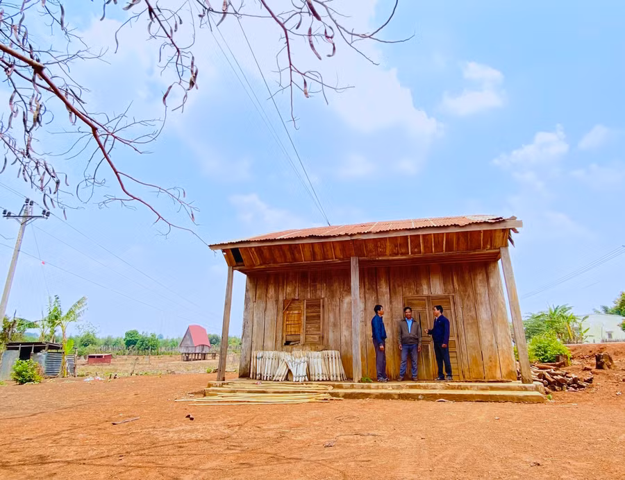 Điểm trường tại làng Ktu-nơi áp dụng mô hình “Bán trú dân nuôi” đầu tiên ở xã Kon Chiêng (huyện Mang Yang). Ảnh: Hồng Thi