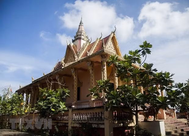 Chánh điện chùa Som Rong. Ảnh: Hồng Đạt/TTXVN