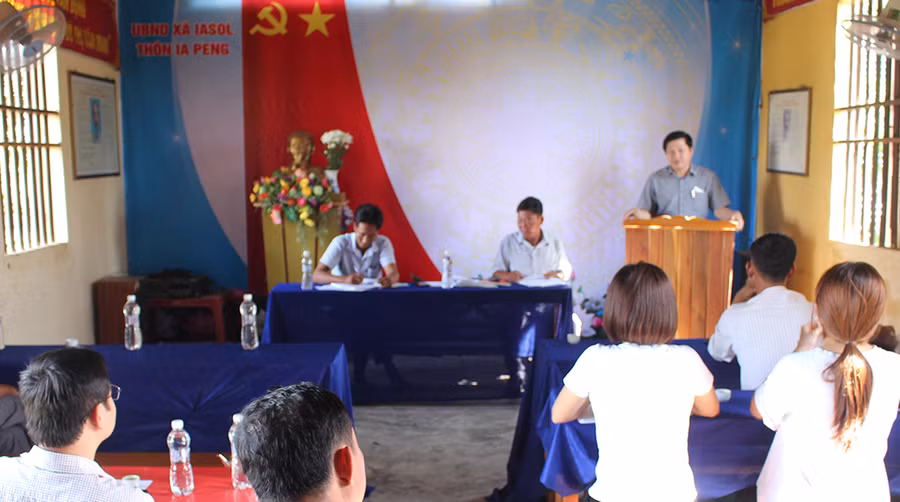 Quang cảnh buổi sinh hoạt. Ảnh: Quang Vinh