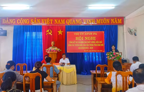 quang cảnh hội nghị tổng kết đề án tuyên vận giai đoạn 2016 2020