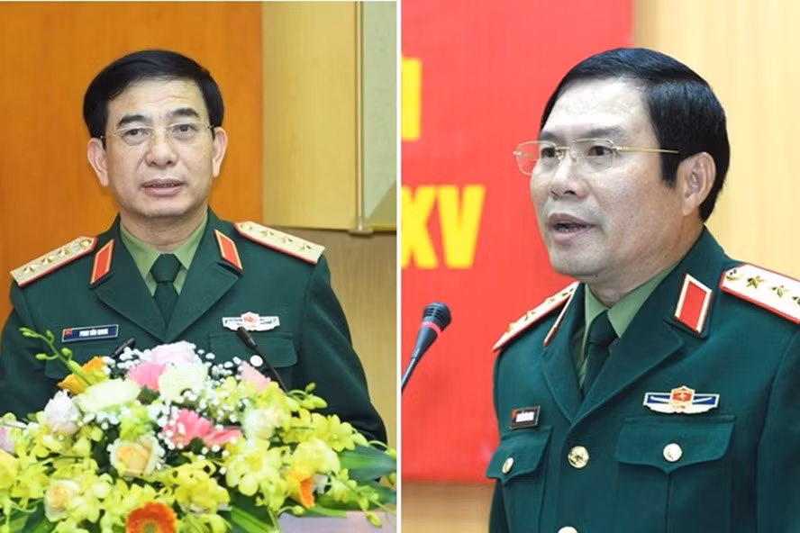 Thượng tướng Phan Văn Giang và Thượng tướng Nguyễn Tân Cương được giới thiệu để ứng cử đại biểu Quốc hội khoá XV. Ảnh BQP Thượng tướng Phan Văn Giang và Thượng tướng Nguyễn Tân Cương được giới thiệu để ứng cử đại biểu Quốc hội khoá XV. Ảnh BQP