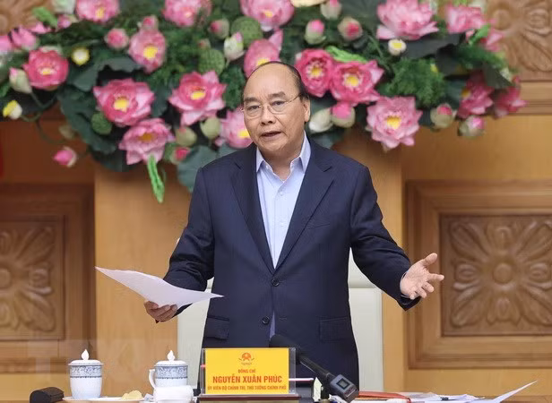 Thủ tướng Nguyễn Xuân Phúc phát biểu. (Ảnh: Thống Nhất/TTXVN)