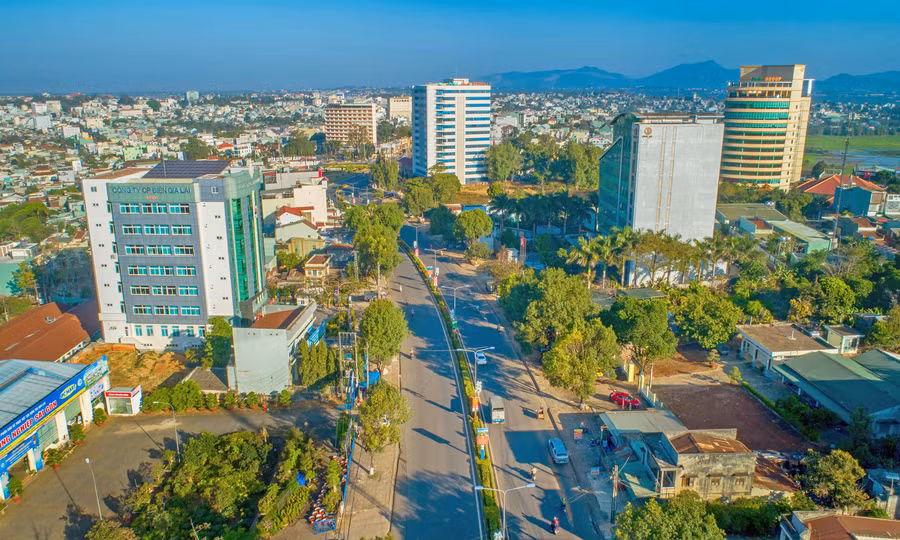 Đô thị Pleiku hôm nay. Ảnh: Phan Nguyên
