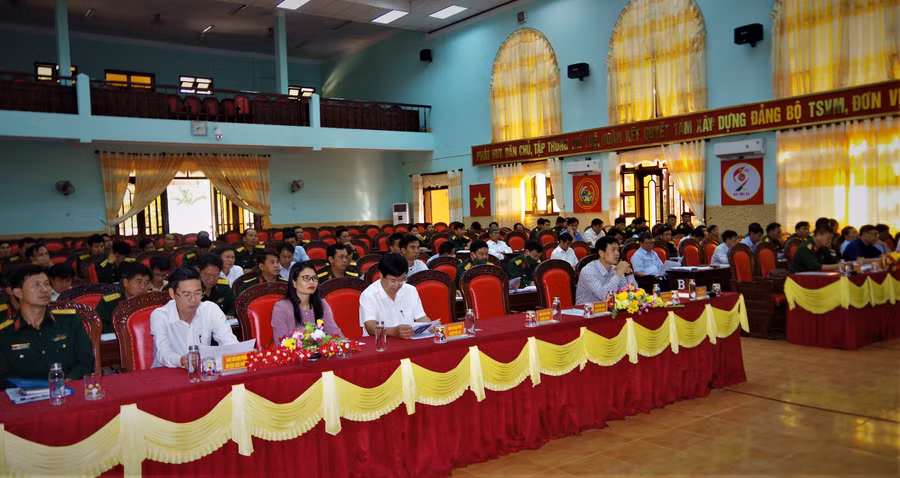 Các đại biểu về tham gia lớp tập huấn. Ảnh: Huy Bắc.