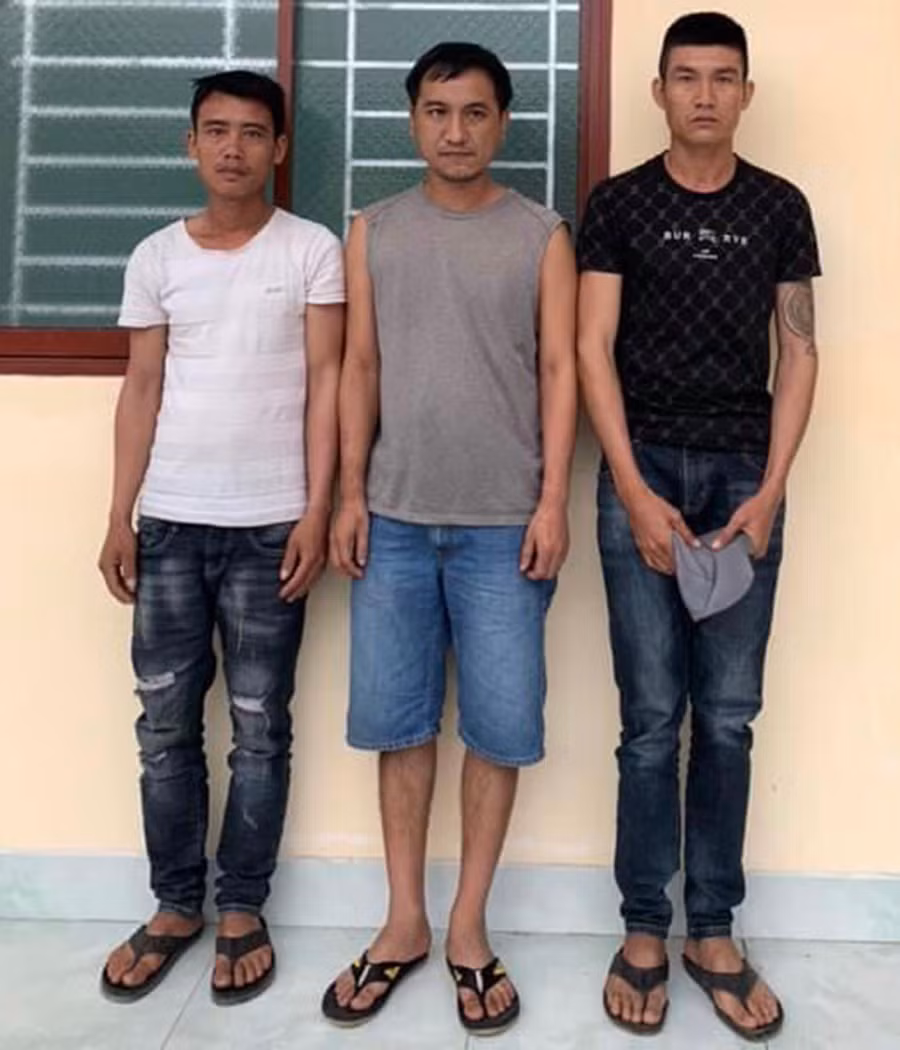  3 đối tượng đang bị tạm giữ hình sự. Ảnh cơ quan Công an cung cấp